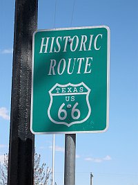 USA - Amarillo TX - Route 66 Sign (20 Apr 2009)